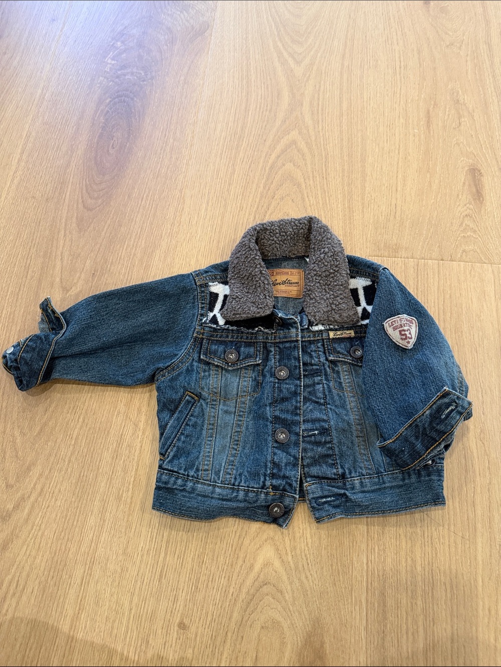 Levi’s baby Sherpa-Lined Denim Jacket - 12 months